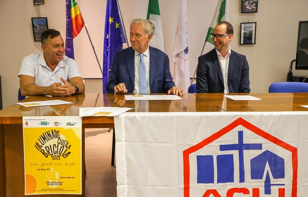 PRESENTATA LA SECONDA EDIZIONE DELLA MANIFESTAZIONE “ILLUMINARE QUELLA BRICIOLA. UNA SPINTA NON BASTA” IN PROGRAMMA DOMANI, SABATO 20 SETTEMBRE DALLE 10 ALLE 12 IN VIA DIAZ  A TRIESTE