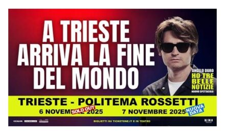ANGELO DURO raddoppia a Trieste: il 7 novembre al Politeama Rossetti la seconda data del nuovo spettacolo