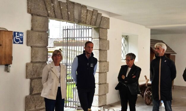 Il Presidente della Regione Autonoma Friuli Venezia Giulia Massimiliano Fedriga e l’Assessore regionale alle Finanze Barbara Zilli in visita al Museo Carnico delle Arti Popolari “Michele Gortani”