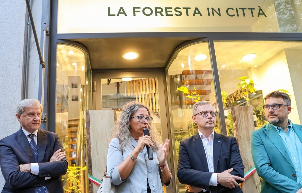 INAUGURATO ALLA PRESENZA DEL VICESINDACO, SERENA TONEL, “FORESTA IN CITTÀ”, UNO SPAZIO URBANO IN CUI RISCOPRIRE IL LEGAME TRA CITTÀ, FORESTE E IL LEGNO DELLA REGIONE