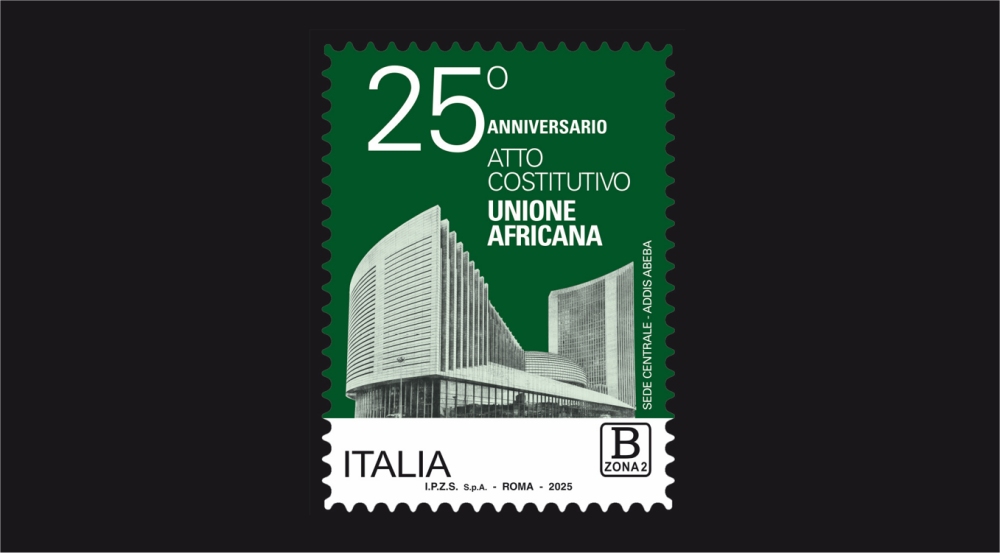 POSTE ITALIANE: emesso oggi francobollo dedicato all’Atto Costitutivo dell’Unione Africana, nel 25° anniversario