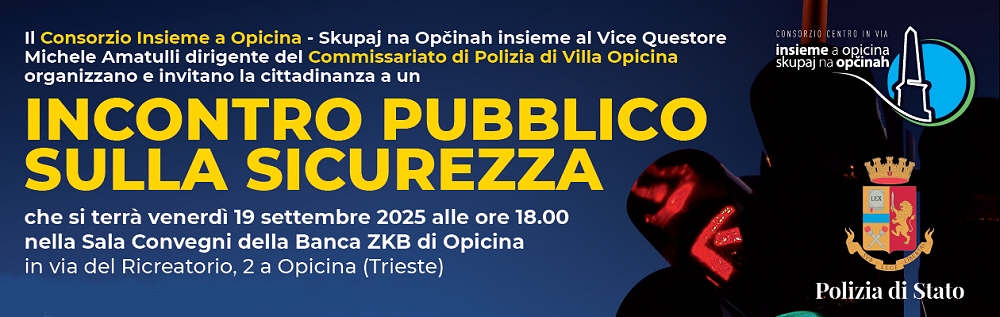 Incontro pubblico sulla sicurezza a Opicina