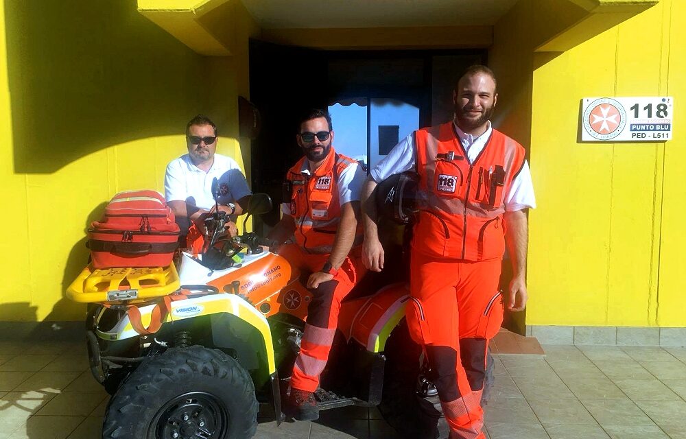 Oltre 900 interventi sanitari  gestiti al Punto Blu di Lignano Pineta: il bilancio della collaborazione tra S.O.G.I.T. – Croce di San Giovanni – e società Lignano Pineta