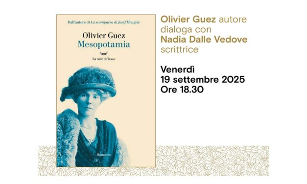 Olivier Guez presenta “Mesopotamia” (La nave di Teseo) all’Antico Caffè San Marco