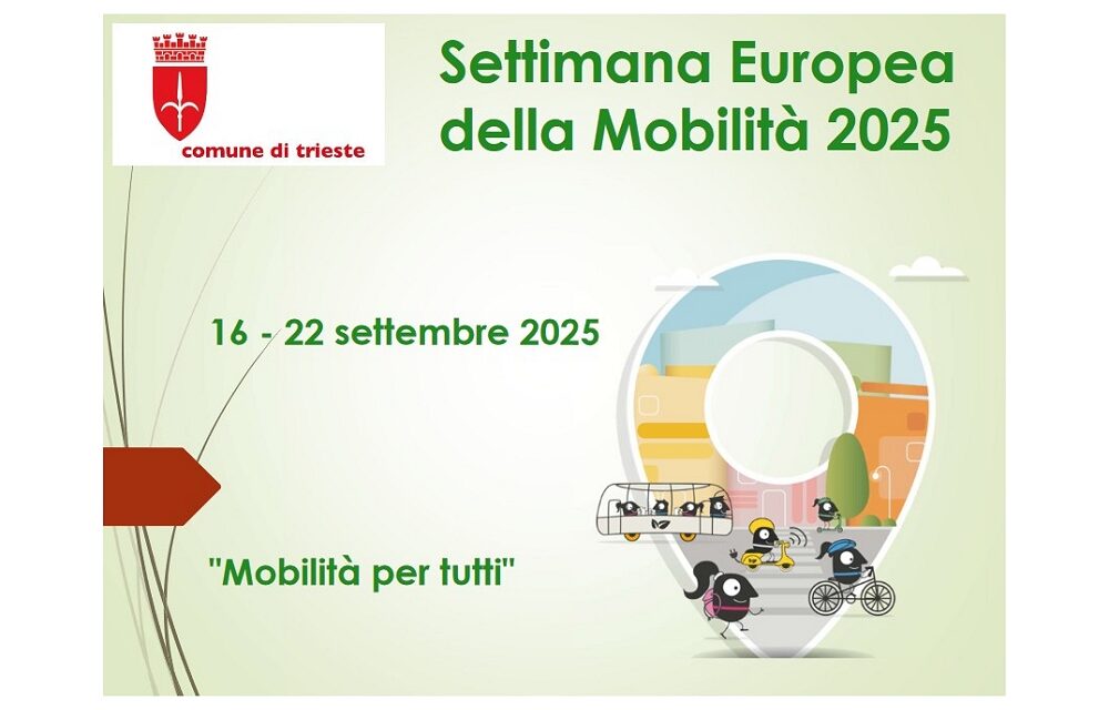 “SEM – MOBILITÀ PER TUTTI, UNO STRUMENTO INDISPENSABILE PER GARANTIRE A TUTTI LA LIBERTÀ DI MOVIMENTO, IN MANIERA SOSTENIBILE, INCLUSIVA E SICURA”: APPUNTAMENTI DA LUNEDÌ 15 A VENERDÌ 19 SETTEMBRE