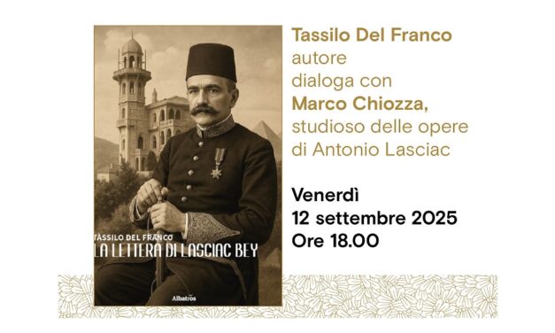 All’Antico Caffè San Marco Tassilo Del Franco presenta il suo libro “La lettera di Lasciac Bey”