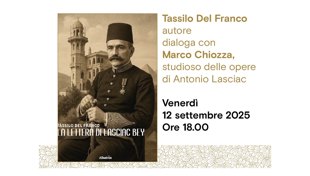 All’Antico Caffè San Marco Tassilo Del Franco presenta il suo libro “La lettera di Lasciac Bey”