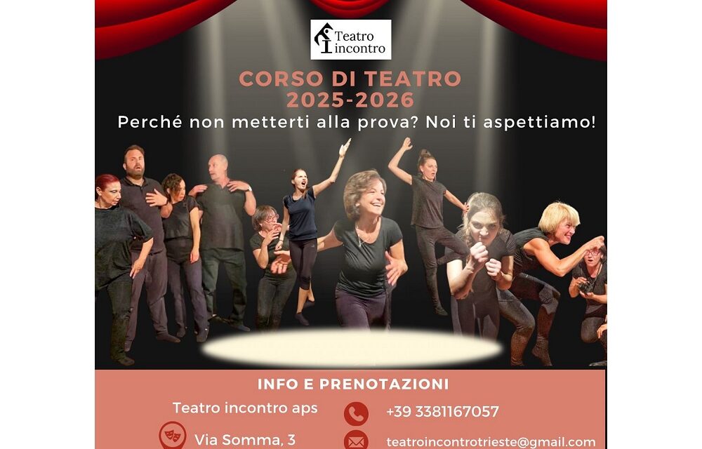 Teatro incontro presenta il corso di teatro 2025 – 2026