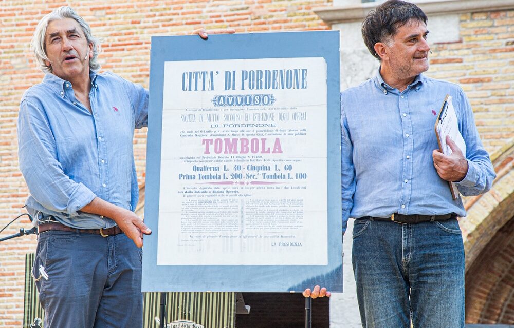 PRONTO IL GRANDE SHOW DELLA “TOMBOLA” A PORDENONE LUNEDÌ 8 SETTEMBRE, CON LA REGIA DELLA STORICA SOCIETÀ OPERAIA