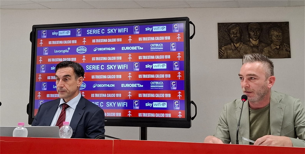 Triestina Calcio: conferenza stampa Tom Zelenović