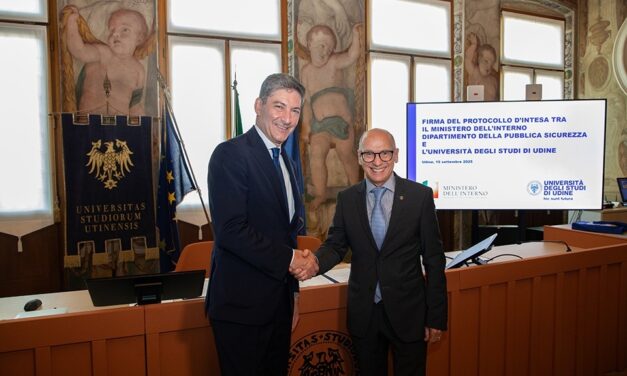 UNIVERSITÀ DI UDINE – SICUREZZA CIBERNETICA E PROTEZIONE DEI DATI, PROTOCOLLO D’INTESA CON IL DIPARTIMENTO DELLA PUBBLICA SICUREZZA
