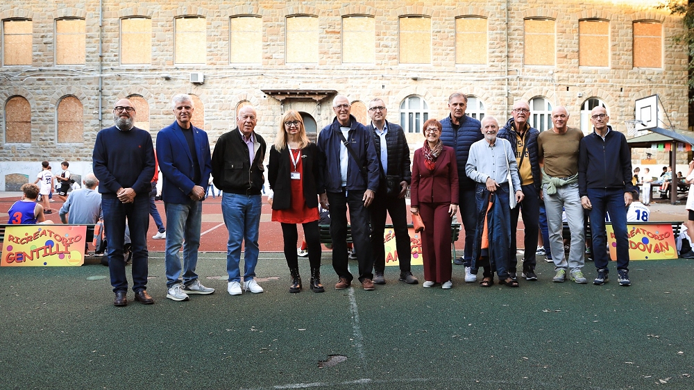 CELEBRATI I 50 ANNI DELLA PALLACANESTRO TRIESTE AL RICREATORIO COMUNALE DE AMICIS