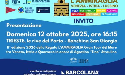 L’Ammiraglia 2026 alla Barcolana: la vela ponte europeo tra Venezia, Istria e Quarnero