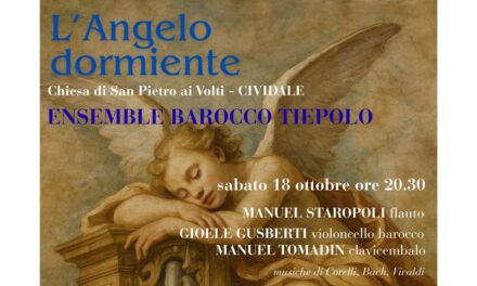 Presso la Chiesa S. Pietro ai Volti di Cividale un concerto di presentazione del restauro dell'”ANGELO DORMIENTE”
