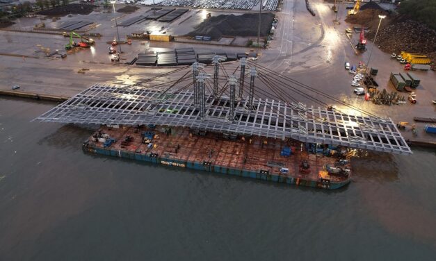INFRASTRUTTURE: CIMOLAI COMPLETA IL CARICO DEL PONTE ANNE DE BRETAGNE DESTINATO A NANTES