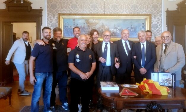 RICEVUTA IN SALOTTO AZZURRO DELEGAZIONE DI FERTILIA, STORICO PUNTO DI RIFERIMENTO DELL’ESODO ISTRIANO, FIUMANO E DALMATA IN SARDEGNA