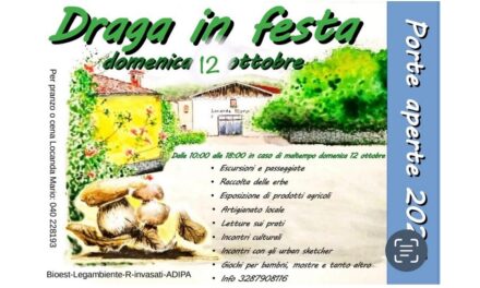 Draga in festa Porte Aperte-Odprta Vrata 2025: domenica 12 ottobre dalle ore 10.00 alle ore 18.00 recupero della data annullata per maltempo