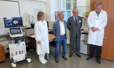 Donazione ecocardiografo per la Riabilitazione del Cardiopatico acquistato grazie al contributo della Beneficentia Stiftung