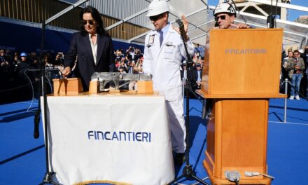 FINCANTIERI: VARATO A PALERMO IL NUOVO TRAGHETTO DELLA REGIONE SICILIANA