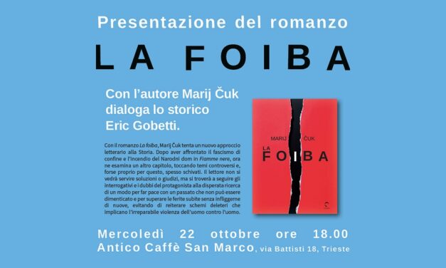 Marij Čuk presenta il suo libro “La foiba” (Mladika editore) all’Antico Caffè San Marco