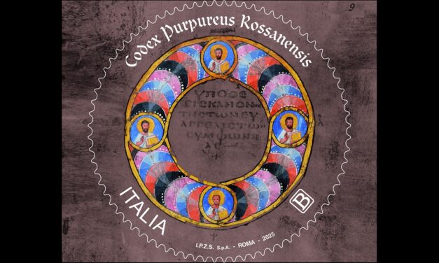 POSTE ITALIANE: emesso francobollo dedicato al Codex Purpureus Rossanensis