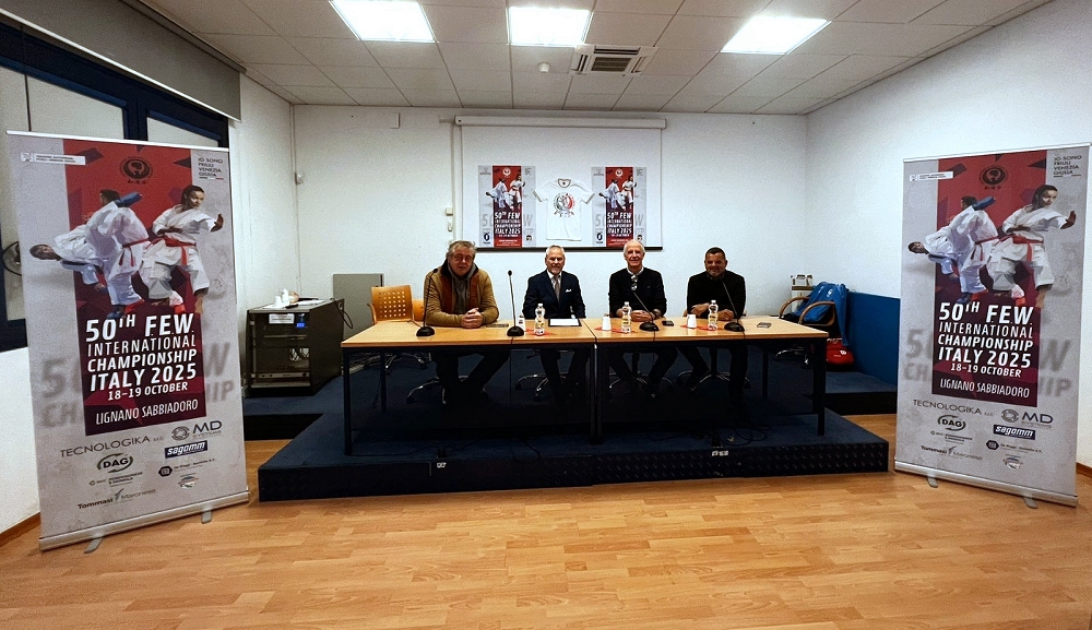 Lignano – Karate: presentato il ’50° F.E.W. International Championship Italy 2025′