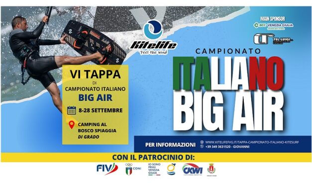 CAMPIONATO ITALIANO DI KITESURF, TAPPA DI GRADO: VINCONO L’ITALO-UNGHERESE BENEDEK SZENDE VERES E LA CALABRESE ALICE MELESA