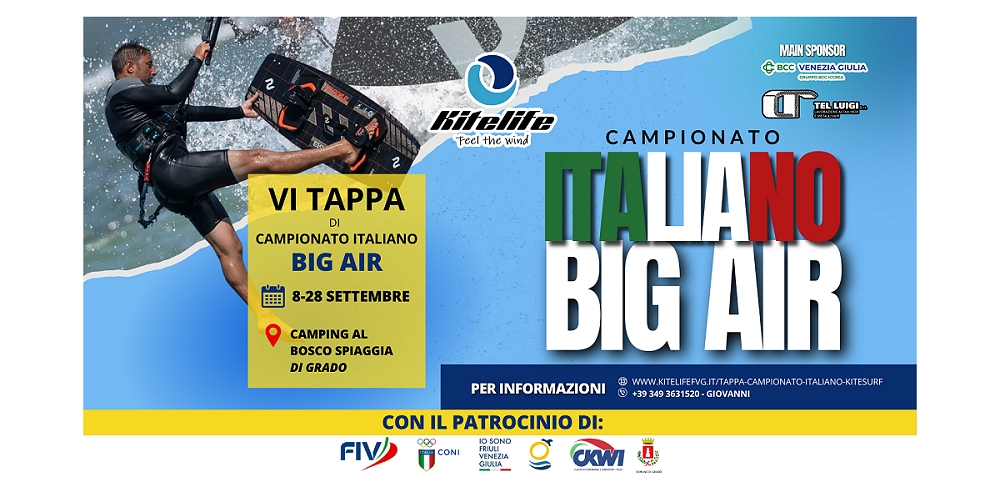 CAMPIONATO ITALIANO DI KITESURF, TAPPA DI GRADO: VINCONO L’ITALO-UNGHERESE BENEDEK SZENDE VERES E LA CALABRESE ALICE MELESA