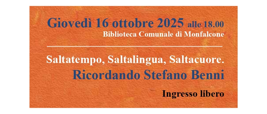 Parliamone in Biblioteca: Monfalcone ricorda Stefano Benni con una serata di letture ad alta voce insieme ai “Lettori in Cantiere”