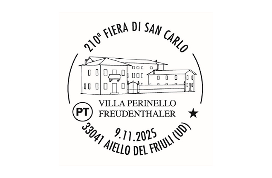 POSTE ITALIANE: annullo filatelico per i 210 anni della Fiera di San Carlo ad Aiello del Friuli