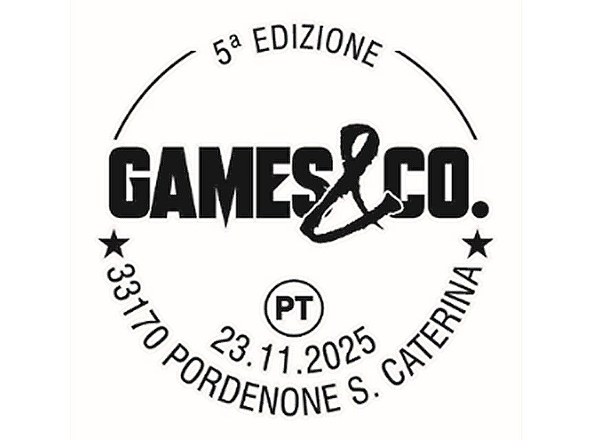 DISPONIBILE A PORDENONE DOPPIO ANNULLO FILATELICO PER LA QUINTA EDIZIONE DI “GAMES&CO.”