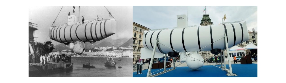 Lunedì 3 novembre in piazza Unità MARE NORDEST racconta il BATISCAFO TRIESTE