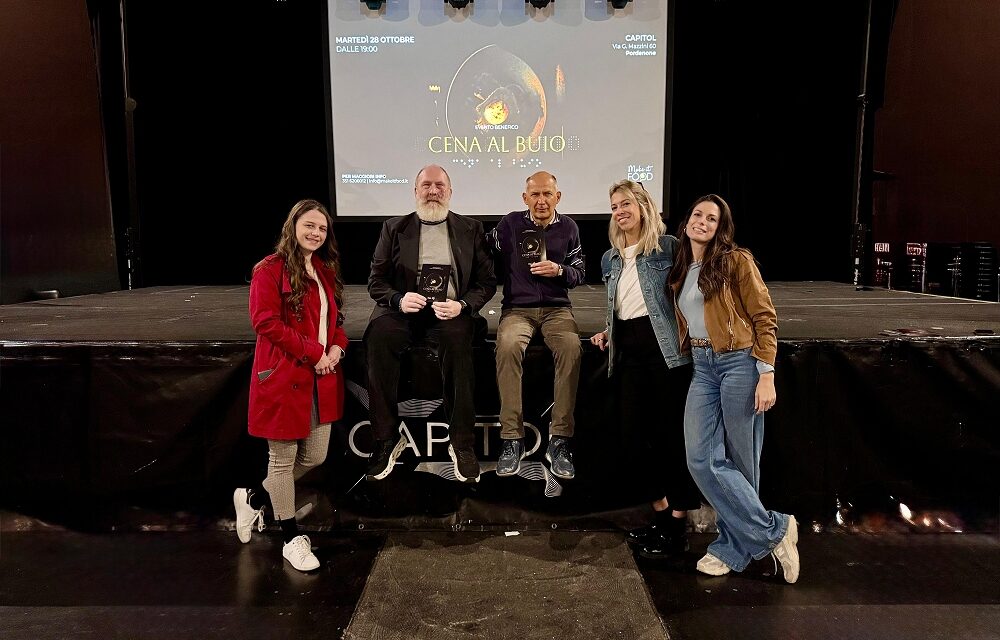 Cena al buio: oltre 2.500 euro raccolti per l’Unione Italiana Ciechi e Ipovedenti di Pordenone