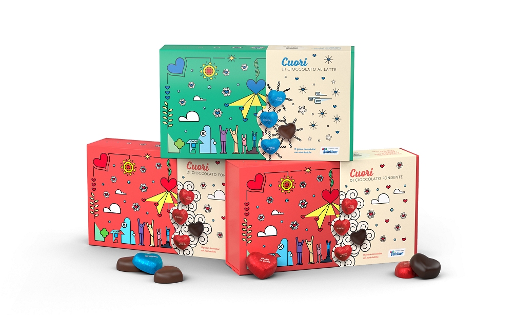 IL 20 E 21 DICEMBRE ARRIVANO NELLE PIAZZE ITALIANE I CUORI DI CIOCCOLATO DI FONDAZIONE TELETHON