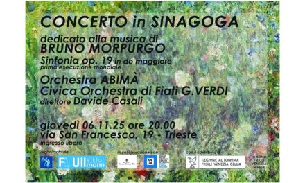 CONCERTO IN SINAGOGA DEDICATO ALLA MUSICA DI BRUNO MORPURGO ALLA PRESENZA DEL NIPOTE DEL COMPOSITORE