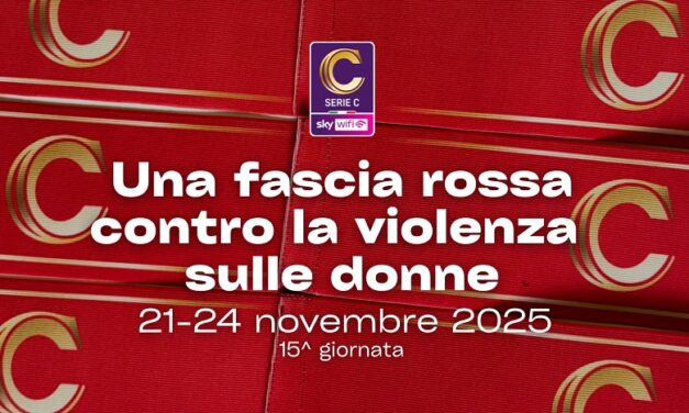 CALCIO SERIE C: una fascia rossa contro la violenza sulle donne