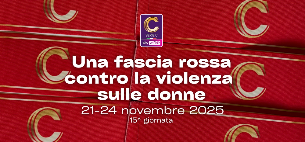 CALCIO SERIE C: una fascia rossa contro la violenza sulle donne