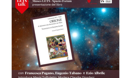 SABATO 29 NOVEMBRE ALLE ORE 16 PRESENTAZIONE DEL LIBRO “ORIONE. A PROPOSITO DELL’ANTICHITÀ DEI VEDA” DI LOKMANYA BAL GANGADHAR TILAK, A CURA DI EUGENIO TABANO