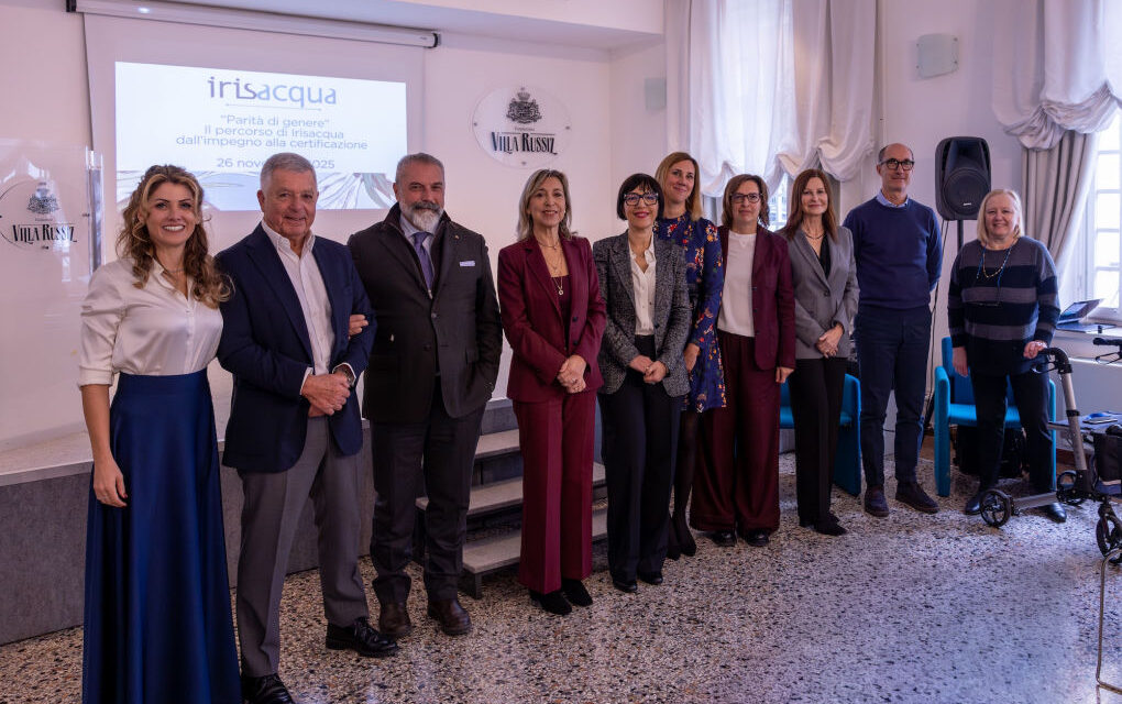 IRISACQUA OTTIENE LA CERTIFICAZIONE DI PARITÀ DI GENERE