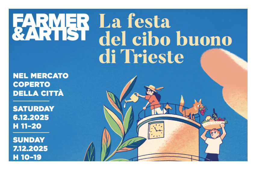 Lunedì 1 dicembre Farmer & Artist 2025 prende il via con la presentazione alle 17.30 della Guida Slow Wine 2026 – Vite, vigne, vini d’Italia all’Antico Caffè San Marco