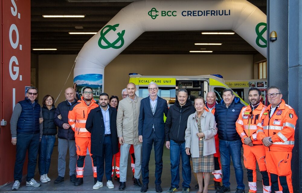 Nuova ambulanza alla Sogit di Lignano con il sostegno di CrediFriuli
