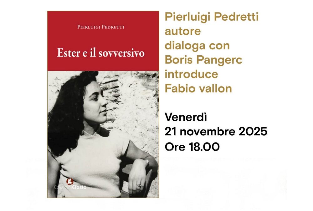 Pierluigi Pedretti presenta il suo libro “Ester e il sovversivo” all’Antico Caffè San Marco