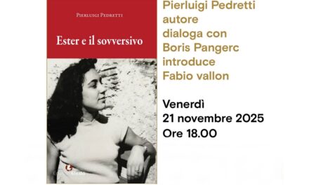 Pierluigi Pedretti presenta il suo libro “Ester e il sovversivo” all’Antico Caffè San Marco
