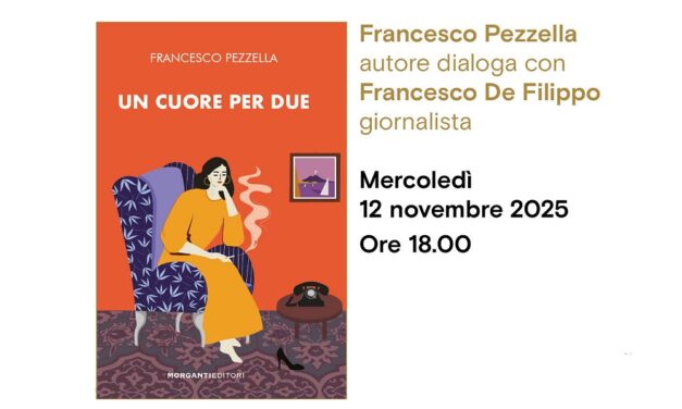 Francesco Pezzella presenta il suo libro “Un cuore per due” (Morganti editore) all’Antico Caffè San Marco