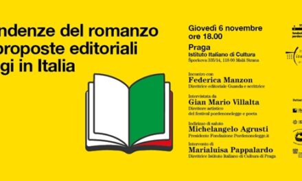 Pordenonelegge torna a Praga con l’evento dedicato alle “Tendenze del romanzo e proposte editoriali oggi in Italia”