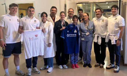 L’Italrugby in visita alla Pediatria di Udine