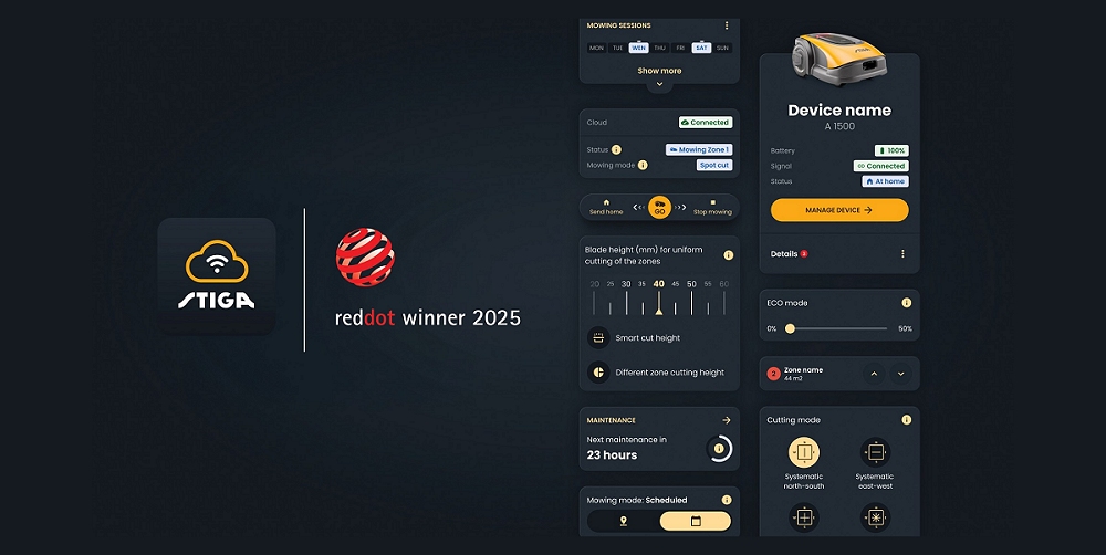 STIGA VINCE IL RED DOT AWARD 2025 CON L’APP STIGA.GO