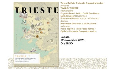 Terrae Opificio Culturale Enogastronomico presenta TAVOLE/ TRIESTE all’Antico Caffè San Marco