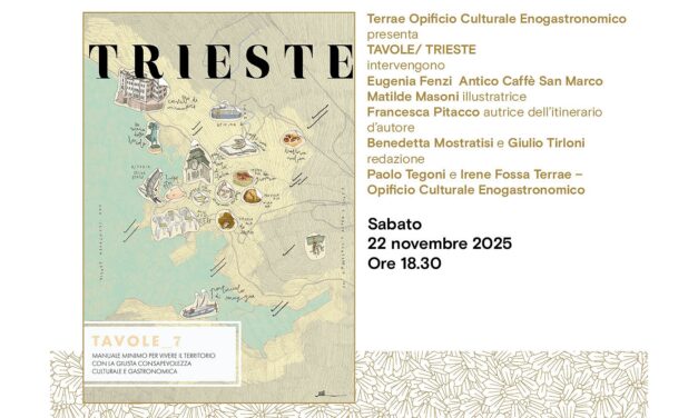 Terrae Opificio Culturale Enogastronomico presenta TAVOLE/ TRIESTE all’Antico Caffè San Marco