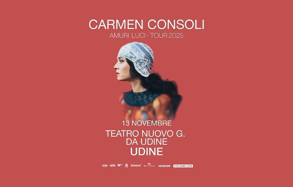CARMEN CONSOLI al Teatro Nuovo Giovanni da Udine con “Amuri Luci”